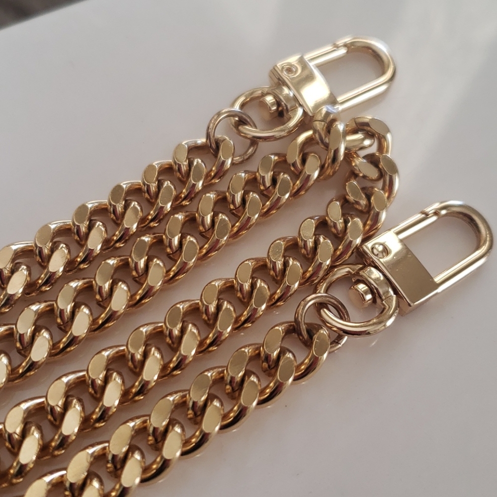 48" gold purse chain